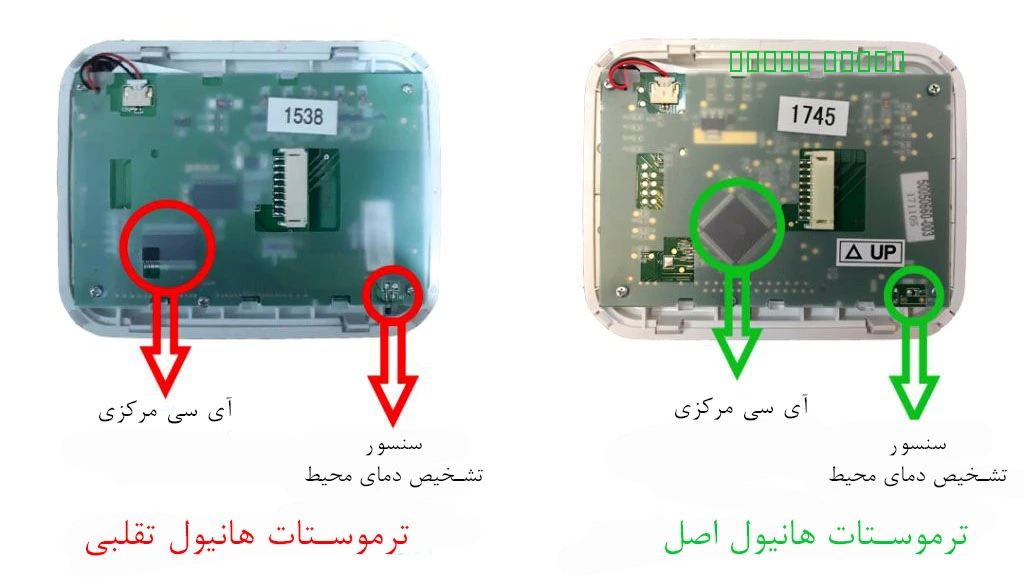 تفاوت ترموستات اصل و تقلبی هانیول 