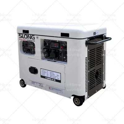 موتور برق دوگانه سوز 8 کیلووات اسلانگ گاز و بنزین SL10000-SE-DF