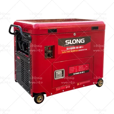 موتور برق دوگانه سوز اینورتر 9.5 کیلووات اسلانگ گاز و بنزین SL11000W-SE-i -DF