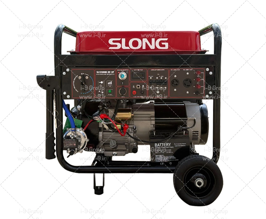 موتور برق دوگانه سوز 10.5 کیلووات تکفاز و سه فاز اسلانگ SL12000E-DF-3P