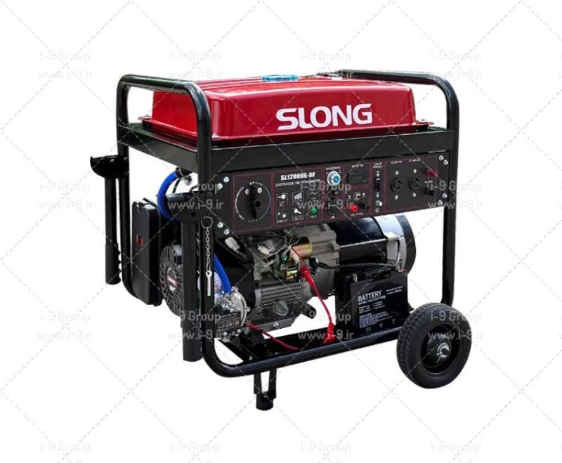 موتور برق دوگانه سوز 10.5 کیلووات تکفاز و سه فاز اسلانگ SL12000E-DF-3P