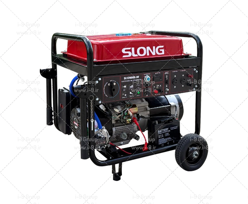 موتور برق دوگانه سوز 10.5 کیلووات تکفاز و سه فاز اسلانگ SL12000E-DF-3P