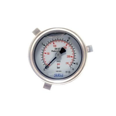 گیچ فشار 6 سانت 16 بار ویکا مدل 232.50.063 نصب افقی-1